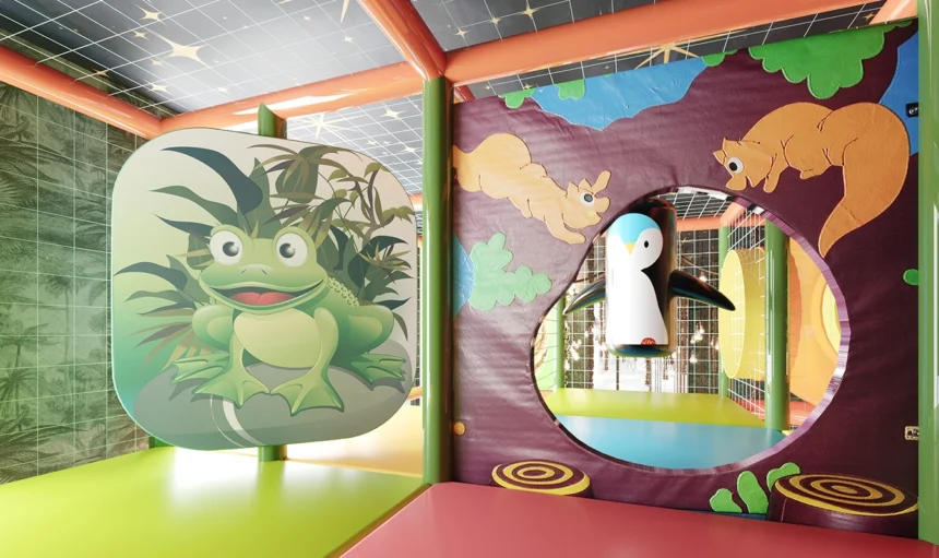 ndoor playground manufacturer assembling play structures safely