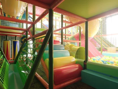Certified indoor playground designed by NovaPlayTR following EN1176 safety standards