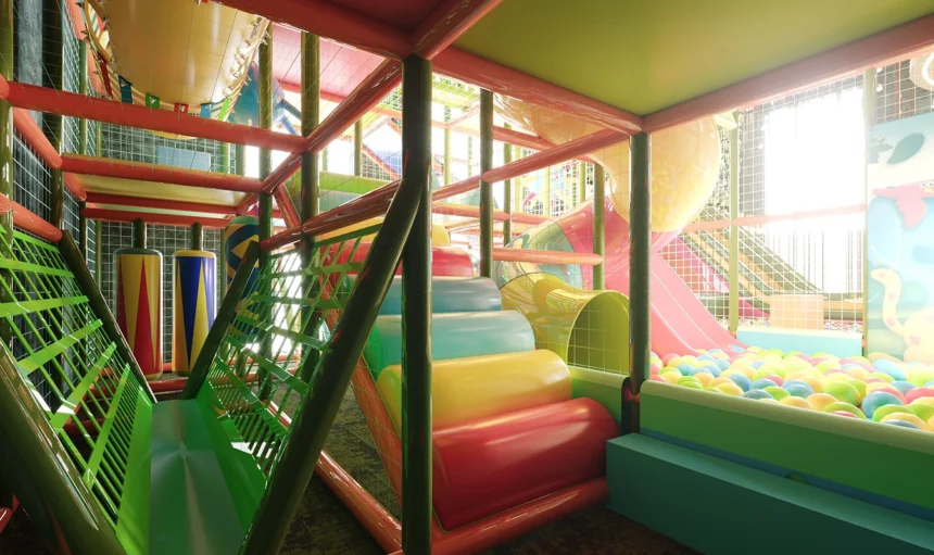Certified indoor playground designed by NovaPlayTR following EN1176 safety standards