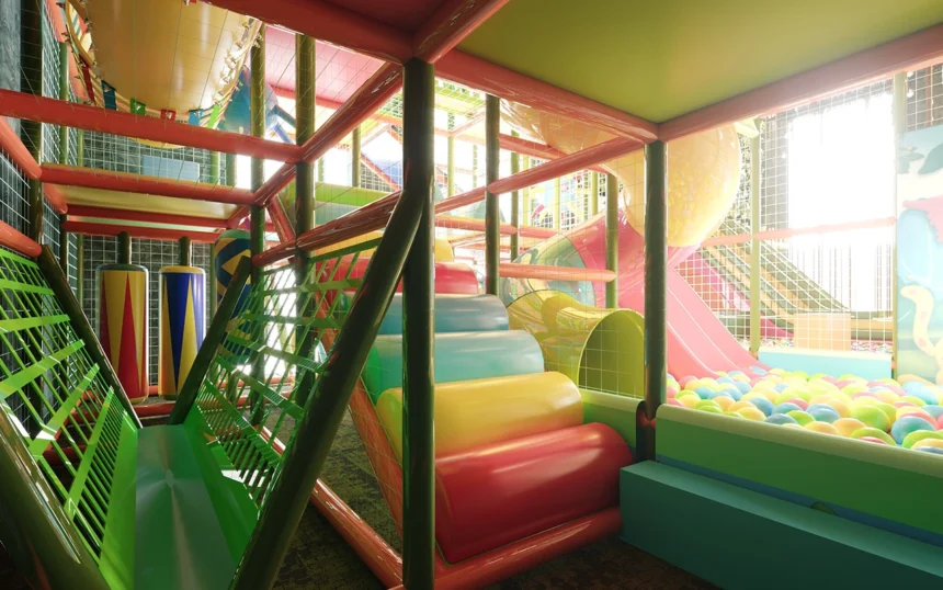 Certified indoor playground designed by NovaPlayTR following EN1176 safety standards