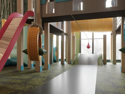 NovaPlayTR indoor playground being cleaned and disinfected for child safety